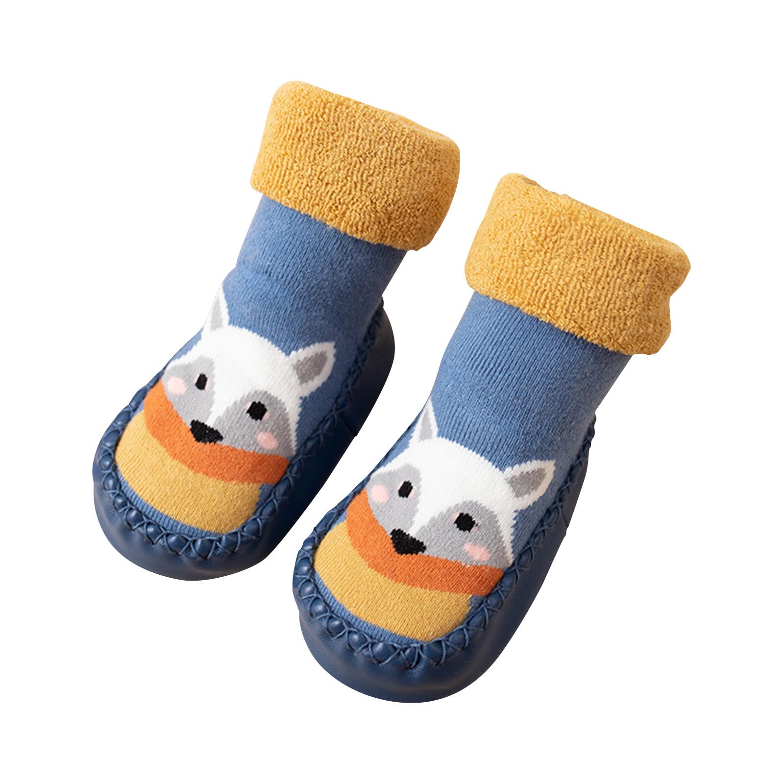 

Newborn Baby Socks Shoes And Socks Non- Baby Class A Thickened Medium Cotton Socks 0-3 Years Old Toddler Floor Socks 11