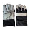 1 Pair Welding Gloves Cowhide Palm Flame Retardant Denim Back Heat Resistant For Welder Heavy Duty Work Safety Gloves Anti Spark