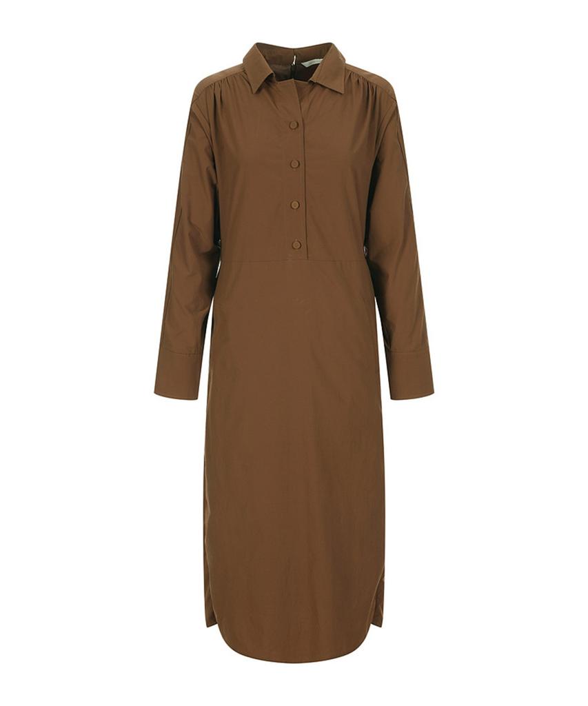 MAREMONTE Slit Collar Dress_M228Mop52S0