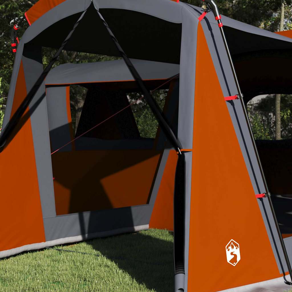 Family Tent for 20 Persons Gray and Orange 745 x 700 x 217 cm
