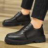 Men's Shoes Autumn Breathable Non-slip British Style Sports Casual Shoes Men's Work Business Suit Black Leather Shoes