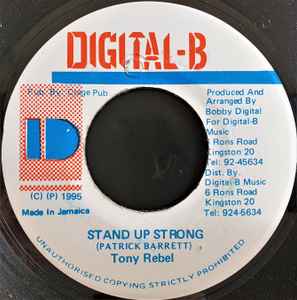 7inch Record TONY REBEL - Stand Up Strong NONE Digital-B 1995 Jamaica Reggae, Ska & Dub Used