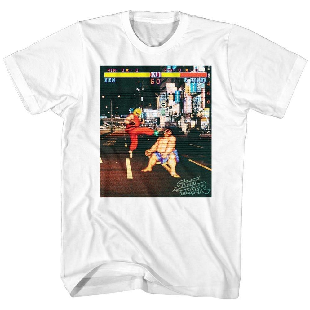 Street Fighter Real Street Fighter White Gaming Shirt Unisex T-Shirt S