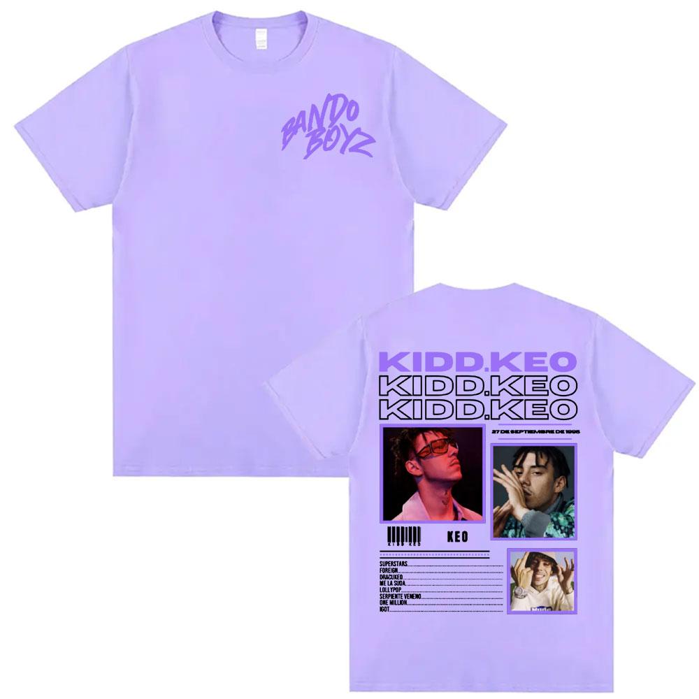 Rapper Kidd Keo Bando Boyz Tour Graphic T Shirts Unisex Women Fashion Hip Hop Streetwear T Shirt ONeck Cotton Short Sleeve Tshirt