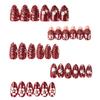 30 Pcs 3D Cute Flower & Rhinestone Starfish Seashell Almond Nail Art Tips