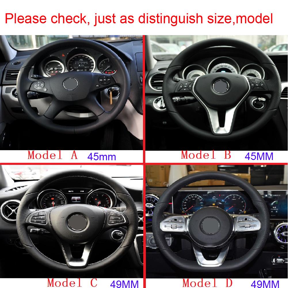 Gold Car Steering Wheel 3D Logo Sticker With Diamond Decoration For Mercede Benz A/B/C/E/GLA/CLA/GLC/GLK/GLE