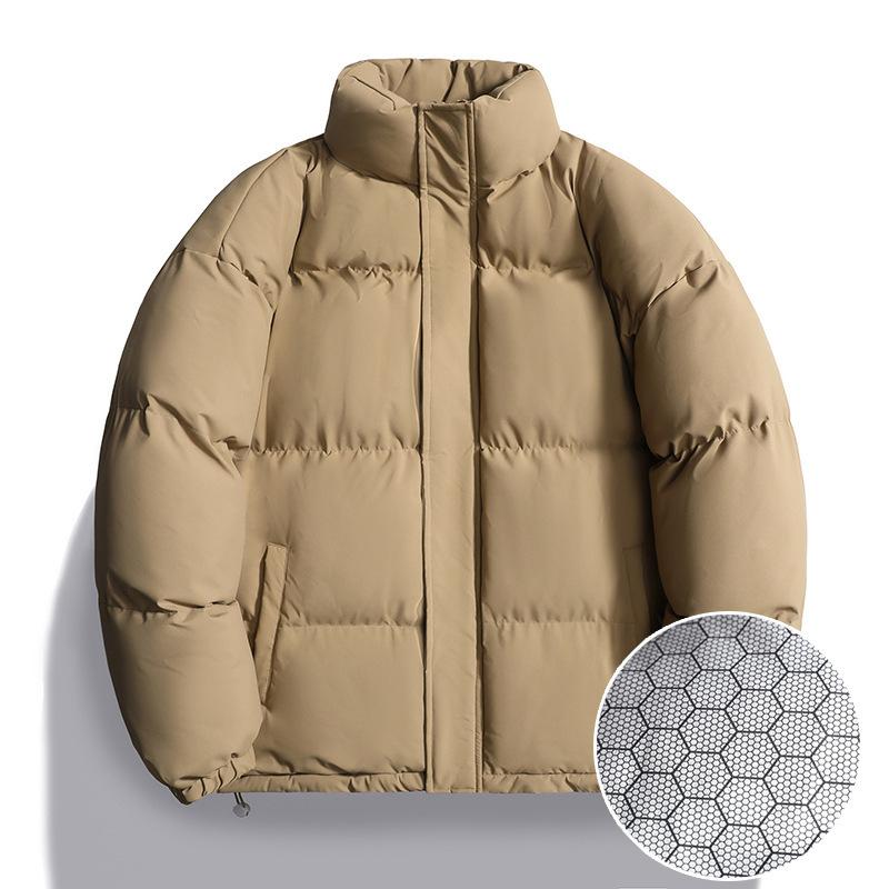 Winter Couple Cotton Clothes Men's and Women's Japanese Graphene Bread Clothes Stand-up Collar Short