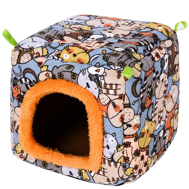 Kleines Haustiernest aus Stoff für Chinchilla, Hamster, Igel, Meerschweinchen