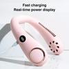 3000 Mah LED Portable Summer Air Cooling Hanging Neck Fan Bladeless Outdoor Sports Travel Wearable USB Neckband Hanging Neck Fans
