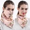 1Pc Summer Women Mask Scarf Sun Protection Mask Outdoor Riding Dustproof Cycling Running Ear Hangers Silk Scarf Handkerchief