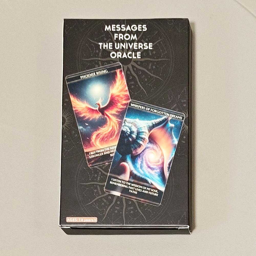 Botschaften aus dem Universum Orakel 12*7cm 36 Spirituelle Affirmationskarten für Führung & Manifestation