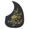 Golden And Silver Acoustic Guitar Pickguard Self Adhesive Protective Cover  Guitar Protection