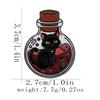 Novelty Black Cats In Bottle Design Enamel Brooches Water Sea Kitten Pins For Pet Owner Item Badge Accessories