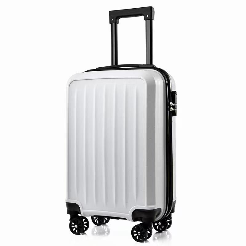 20-Inch Solid Color Suitcase with Logo Printing, Universal Wheels & Combination Lock
