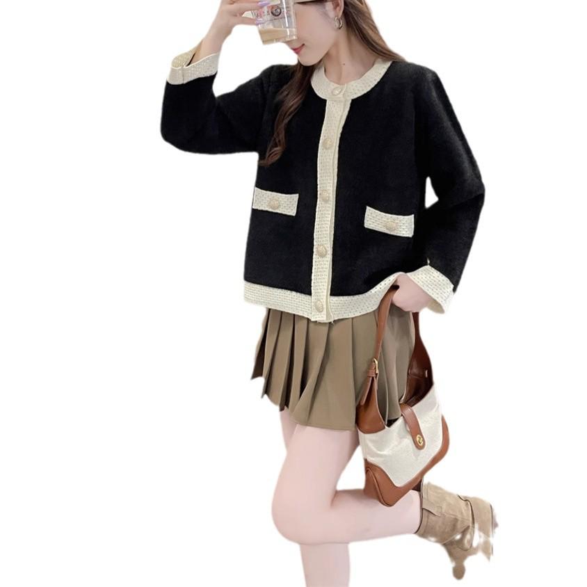 2024 Women's Stylish Wool Cardigan Coat - Autumn/Winter Slimming Casual Outerwear