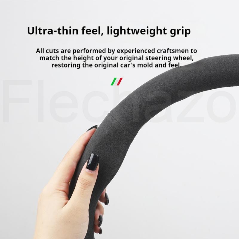 38cm Car Steering Wheel Cover For VOLVO S40 S60 S90 S80 C30 C40 C70 XC40 XC60 XC70 XC90 V40 V50 V60 V70 V90 2025 Suede Anti-slip