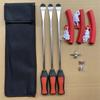 Langes Reifenhebel-Set mit 3 beschichteten Hebeln für Motorräder und Reifen- und Rad-Spezialwerkzeugsatz mit Aufbewahrungstasche 37,5cm Fahrräder, Ersatz,