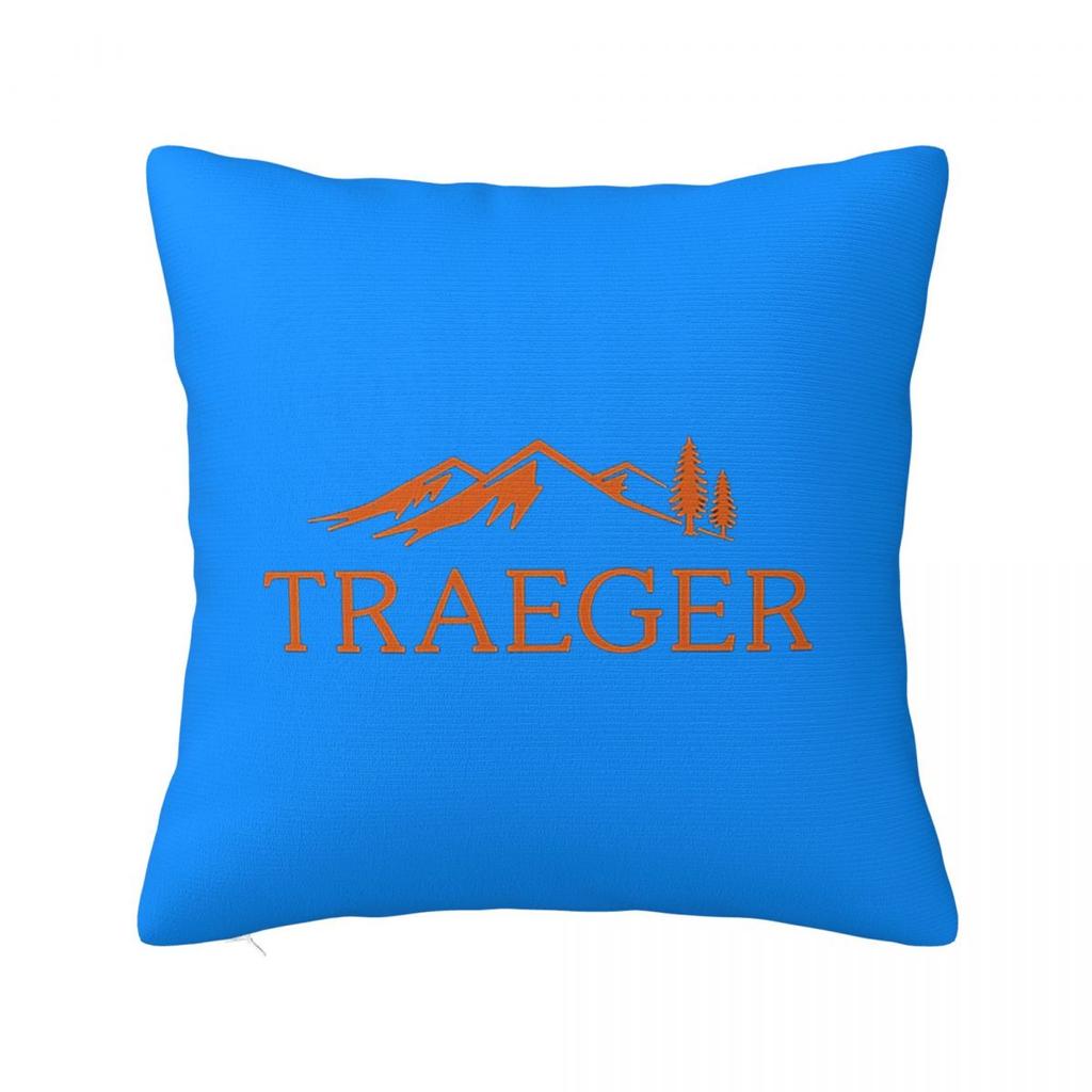 Traeger Pellet Grill Smoke BBQ Essential Square Pillowcase Cushion Cover Pillow Case Throw Pillow Cover for Home Bedroom Car