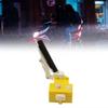 Helmet Lens Wiping Unit with Plastic Housing, Two Push Controls and Built-In Warning Light for Rainy Road Travel