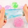Clear Bun With Gold Powder Slow Rebound Maltose Toy Transparent Stress Ball Kawaii Decompression Toy Stress Relief For Kids