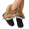 New snow boots medium boots cotton shoes boots fox hair cotton shoes