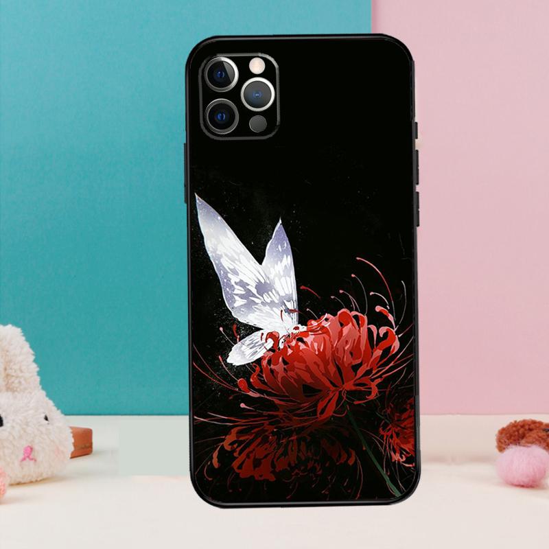 

Lycoris Radiata Flower Phone Case For iPhone 17 Air 16 15 14 13 12 11 Pro Max 12 13 mini 15 16 Plus 16e Cover Coque iPhone 14Pro MAX