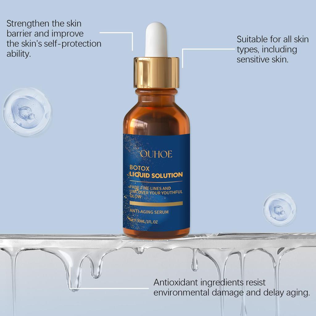 OUHOE Moisturizing Anti-Wrinkle Facial Serum 30ml Reduces fine lines, firms and smooths skin, and hydrates.