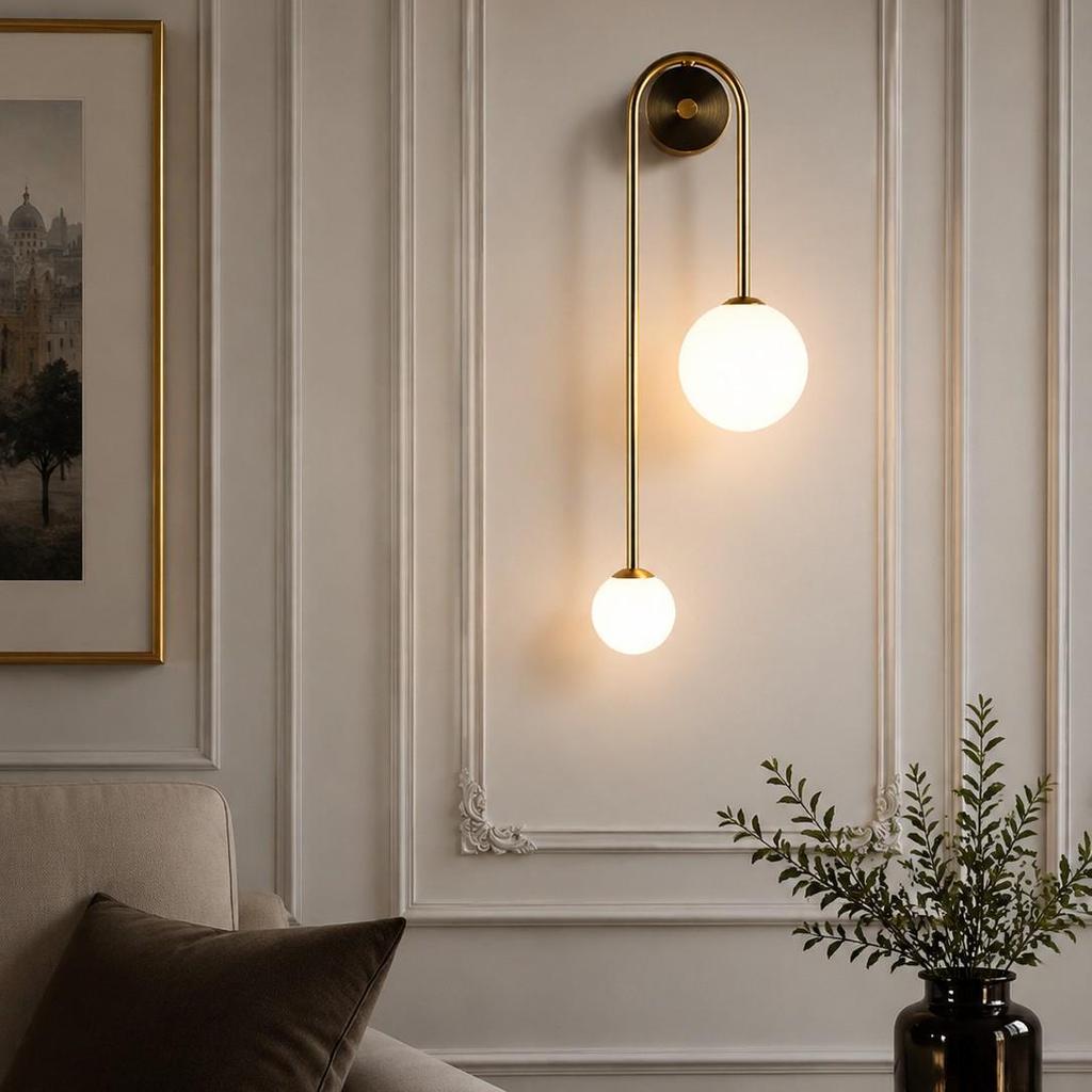 Nordic Minimalist Wall Lamp - Designer Style for Bedroom, Living Room, or Hotel.