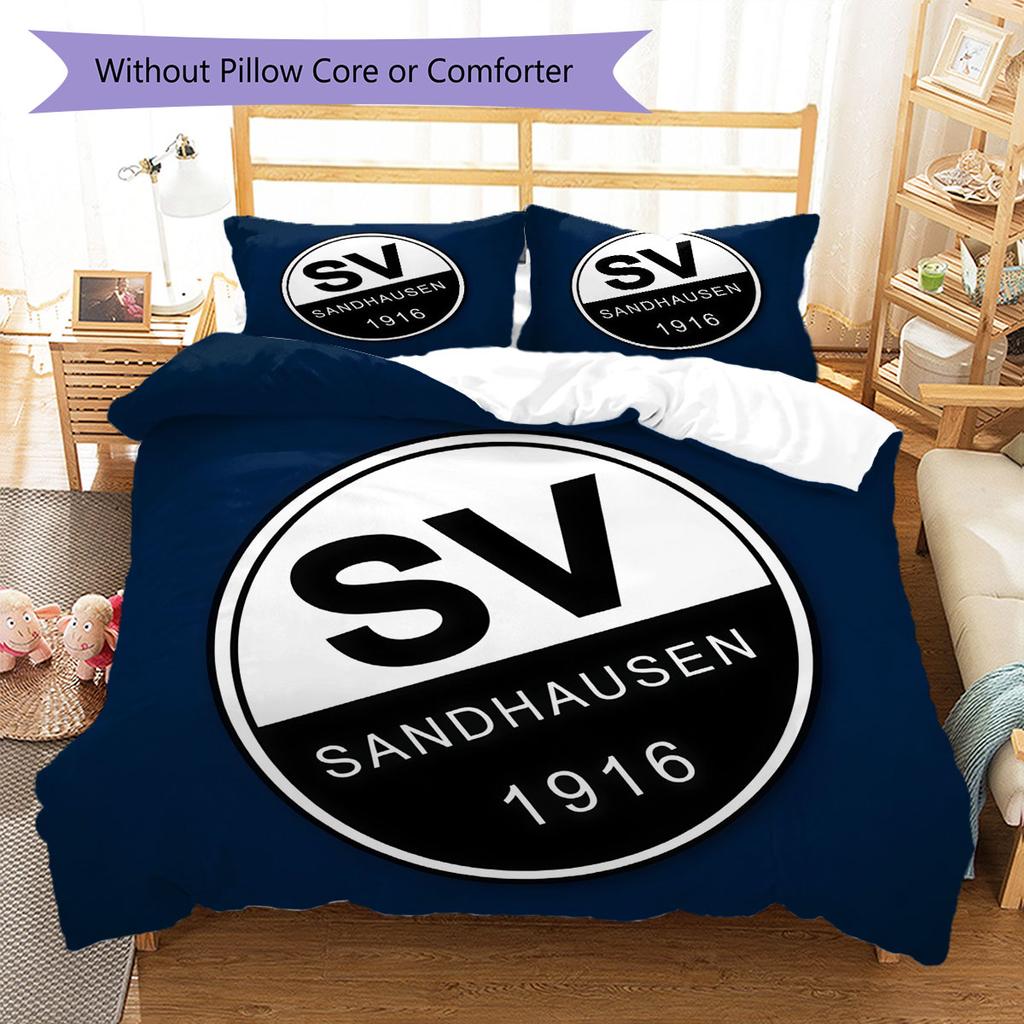 SV Sandhausen Bedding Quilt Set Quilt Cover Pillowcase Home Decoration Birthday Gift (1 * duvet cover + 2 * pillowcase, without core)