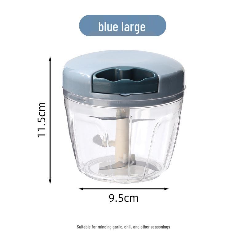 Multi-function Manual Vegetable Cutter & Blender/Mincer for Home Use синий