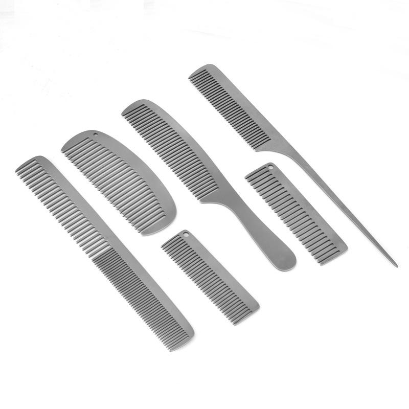Pure Titanium Alloy Portable Massage Comb for Girls - Salon-Quality Hairdressing Tool