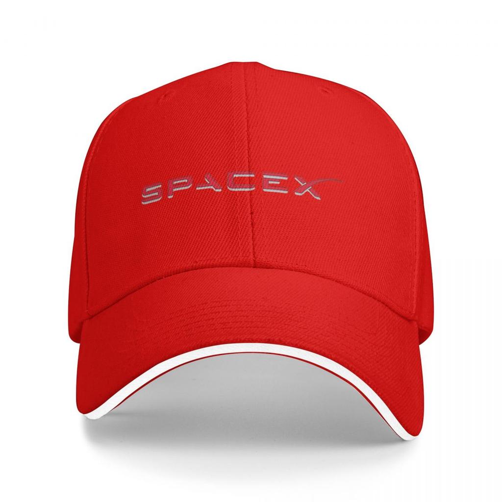 Spacex Spacex Logotyp Basebollkepsar Snapback Basebollhattar Andningsbar Avslappnad Keps Utomhus Unisex