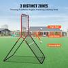Baseball And Softball Rebounder Net 3x4.5 Ft PitchBack 3-Way Trainer