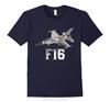 Military Aircraft F-16 Falcon Graphic Oversized T-shirt Casual Cotton Tshirt O-Neck Summer Unisex Tops Tees Men's Clothing