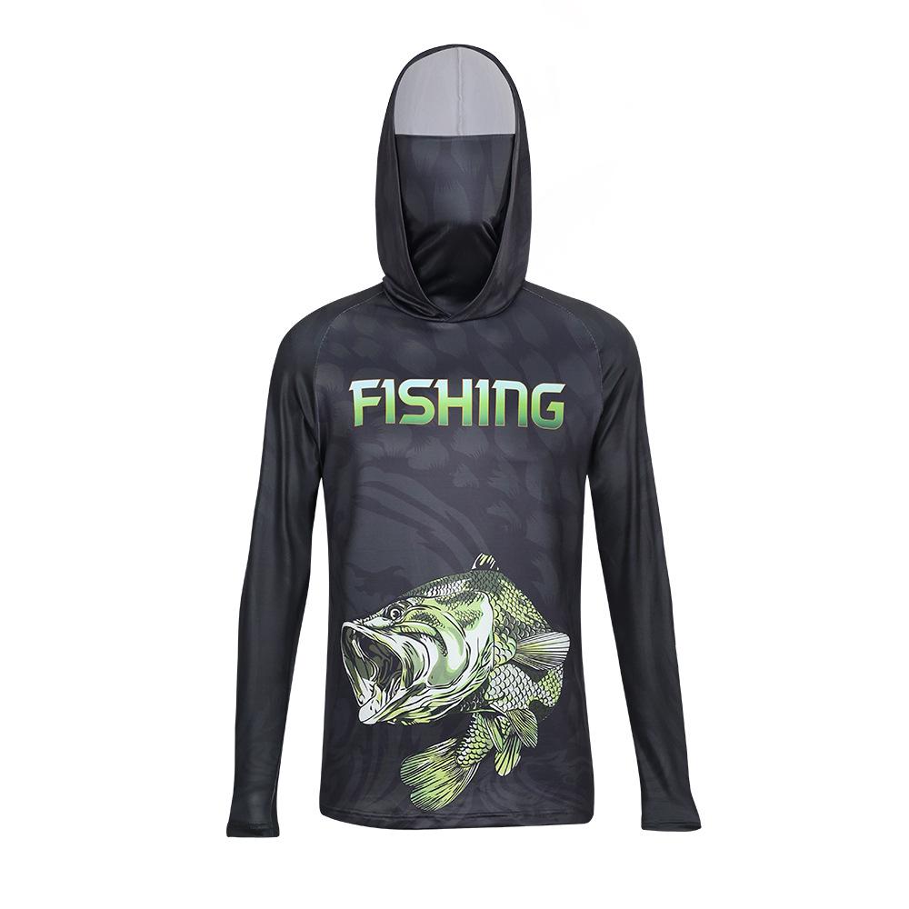 Men's Quick-Dry Hooded Sun Protection Fishing Jacket with Mask