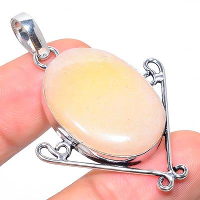 Natural Onyx Gemstone Handmade 925 Sterling Silver Gift Pendant 2.09" E4I15