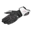 Komine Motorcycle Titanium Racing Size for and Made with Genuine Carbon and Stretch Titanium Gloves, White/Black, 2XL, GK-235 12969, Spring, Summer,