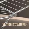 Premium Cloth Iron & Plastic Drying Stand - 3 Way Folding | 42 Feet Drying Length |Total 20 Drying Rails (Silver)