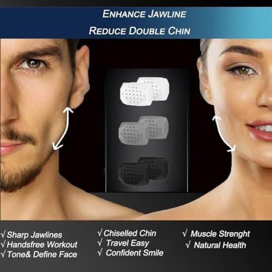 Jawline Exerciser 6 pieces Unisex - Silicone Jaw Face Neck Trainer Exercise Device Slim Toned Young Healthy Appearance Facial