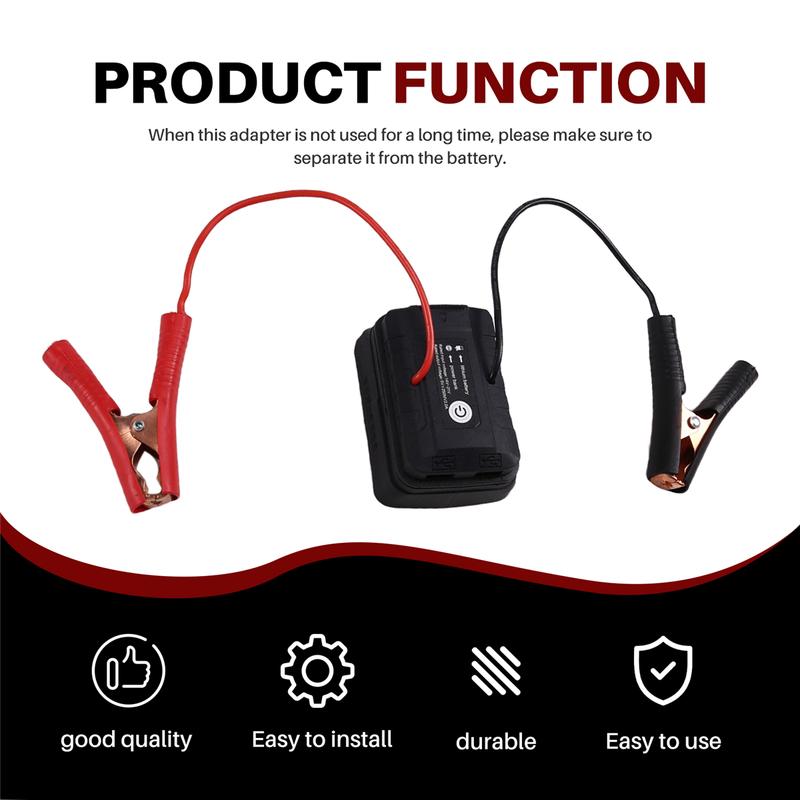 Igniter Jump-Starter 18V Battery Car Booster Cable Automotive Emergency Power DIY Adapter for Bosch