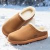 Winter Cotton Slippers Fleece Thickened Home Warm Bag Head Cotton Shoes Non-slip and Cold-resistant Birkenstocks
