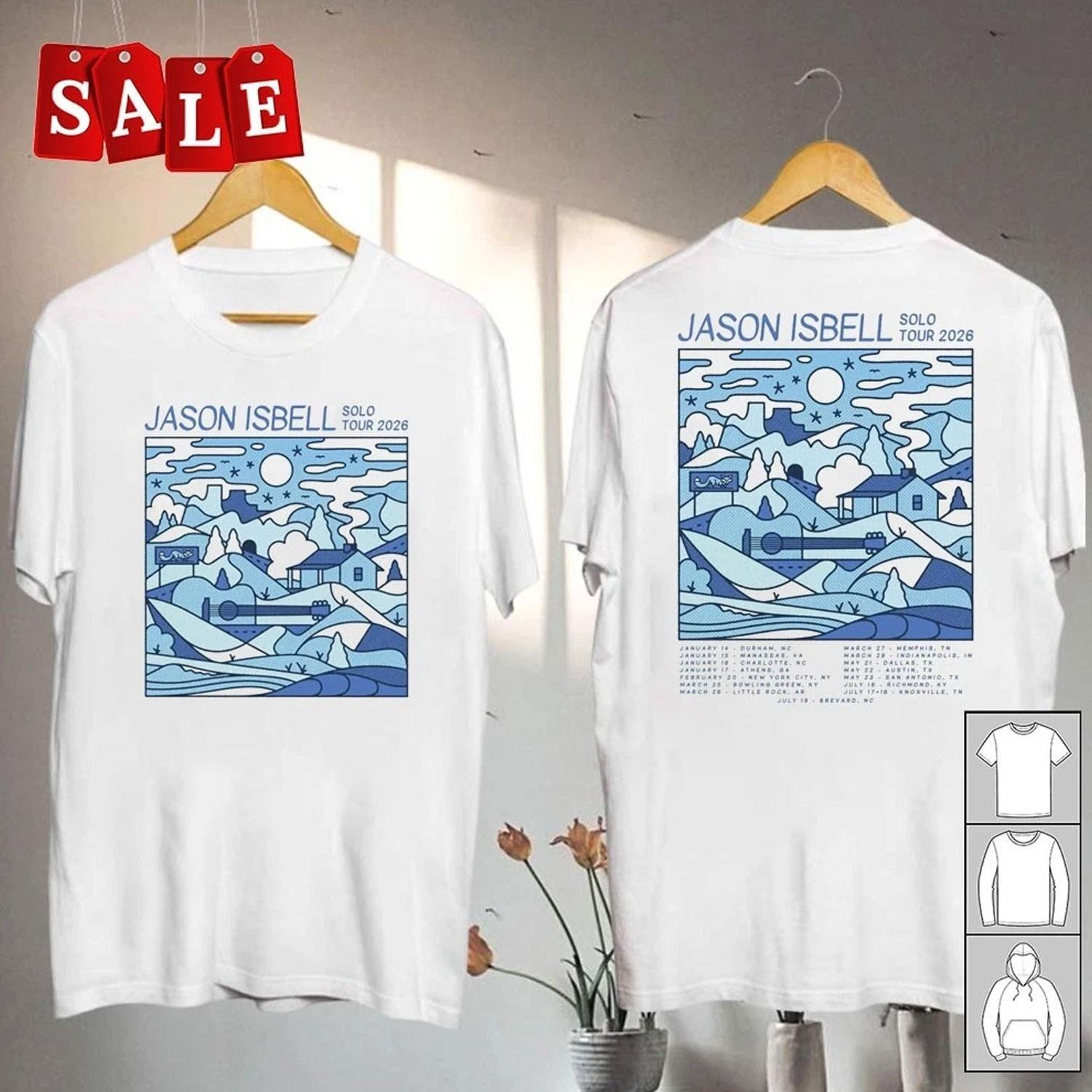 New Jason Isbell 2026 solo tour Gift For Fans Unisex Reprint L