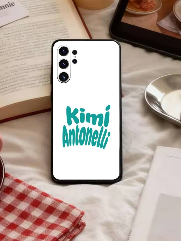 K-Kimi Cool A-Antonelli Phone Case For Samsung S26,S25,S24,S23,S22,S21,S20,S30,Ultra,Plus,Fe,Note,5G Black Cover