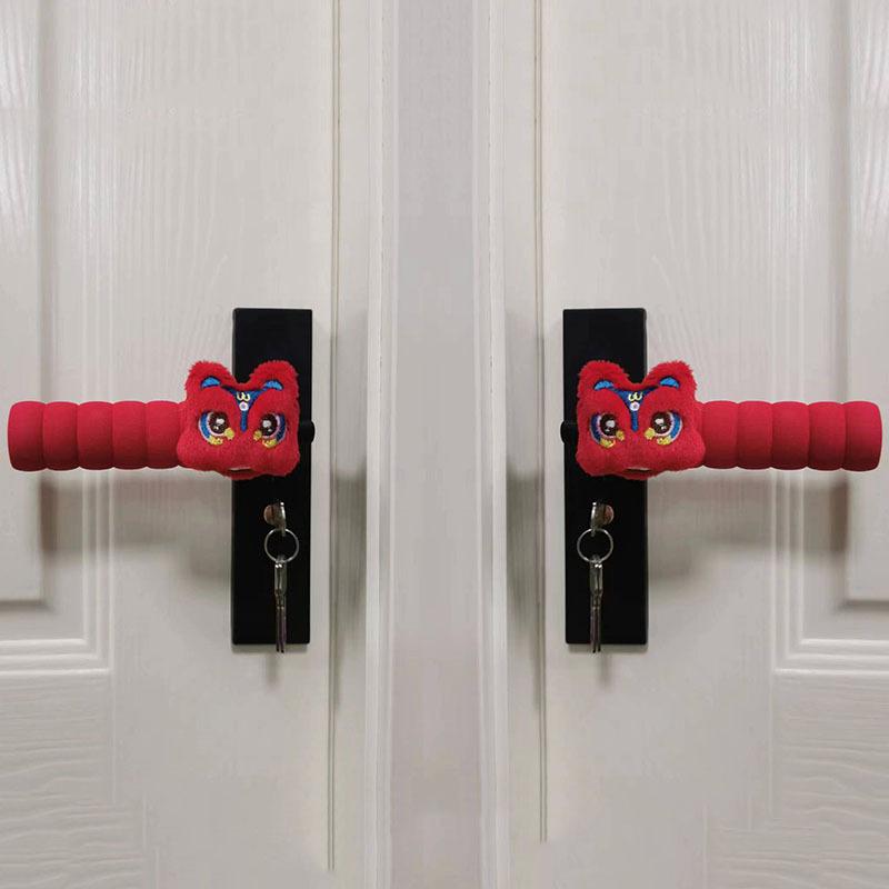 Cartoon Anti-Static Door Handle Protective Cover Cute Children's Bedroom Decor Anti-Collision Home Decor Accessory