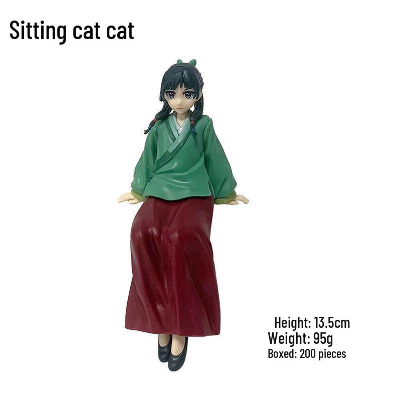 Аниме-фигурка девушки в китайском стиле с позой лапки кошки - Украшение из «Дневников аптекаря»