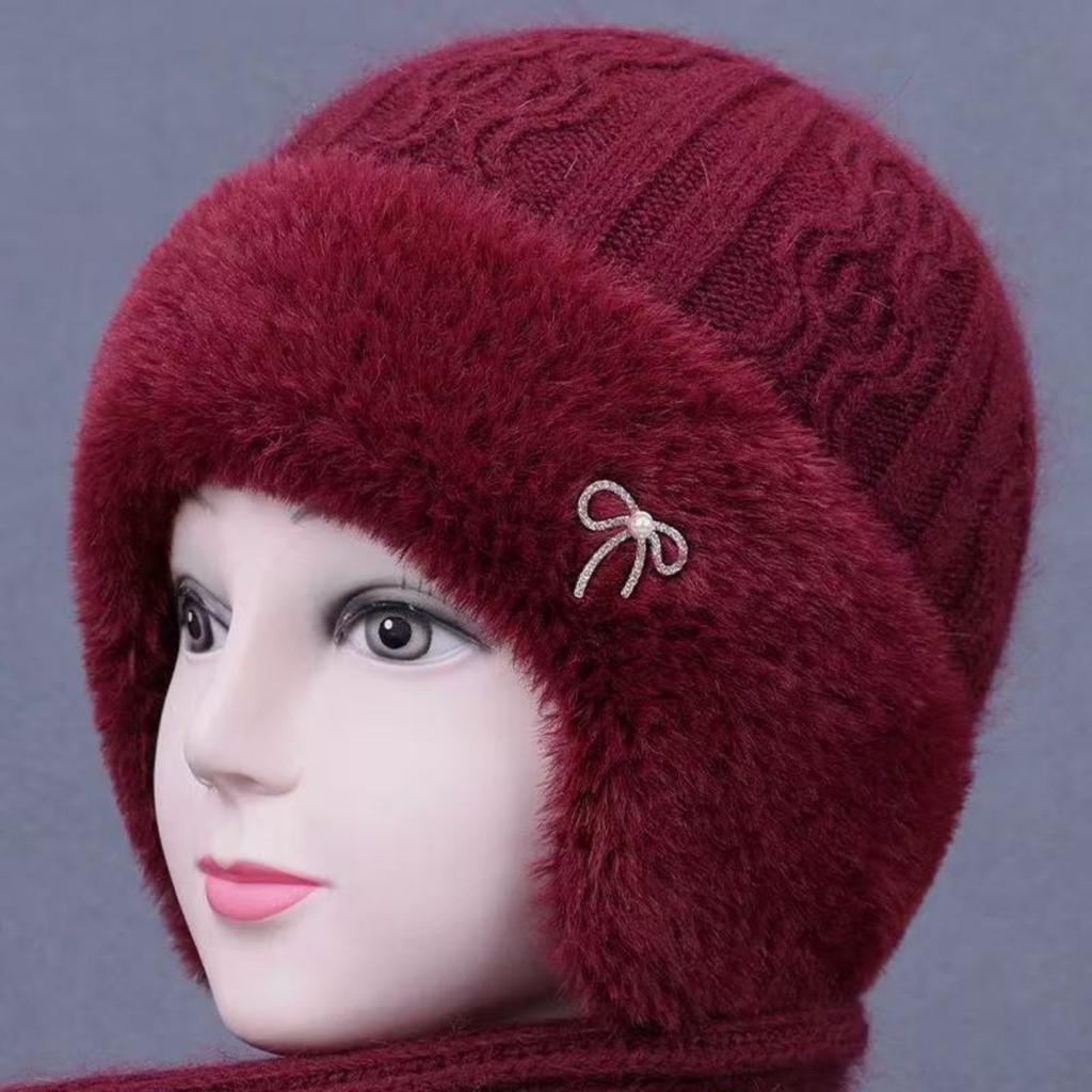 Women's Warm Dual-use Pullover Sports Hat Casual Ear Cap