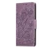 Applicable GalaxyS25EdgeS24FE23 Anti-drop Embossed Mobile Phone Leather Case Samsung S26ULTRA Wallet Protection