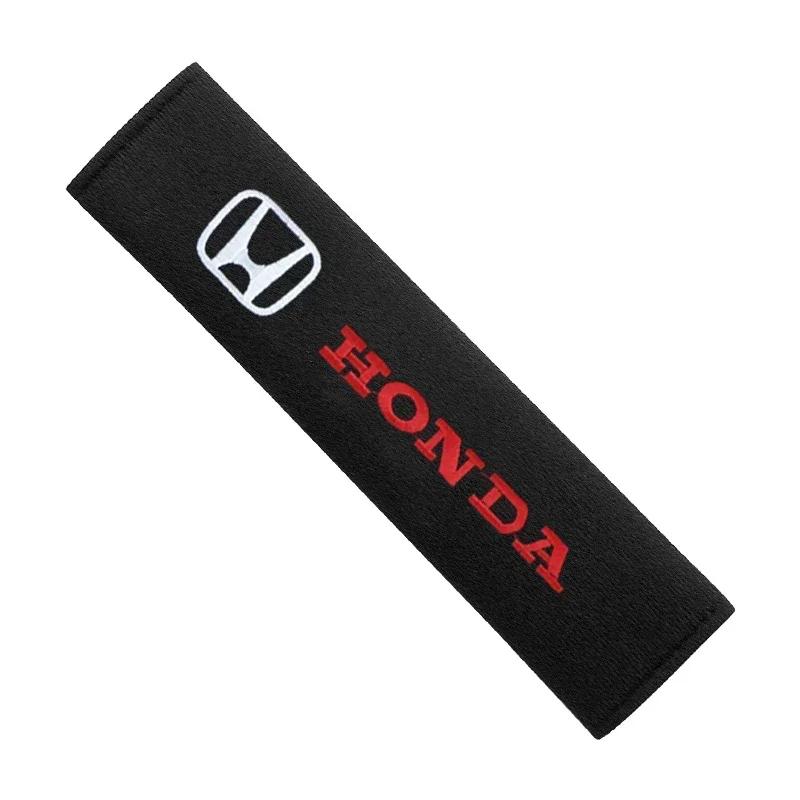 

FIT Car New Honda Car Seat Belt Cotton Safety Belt Shoulder Protector Cover Car Accessories For Honda Civci CRV Accord Mugen F
