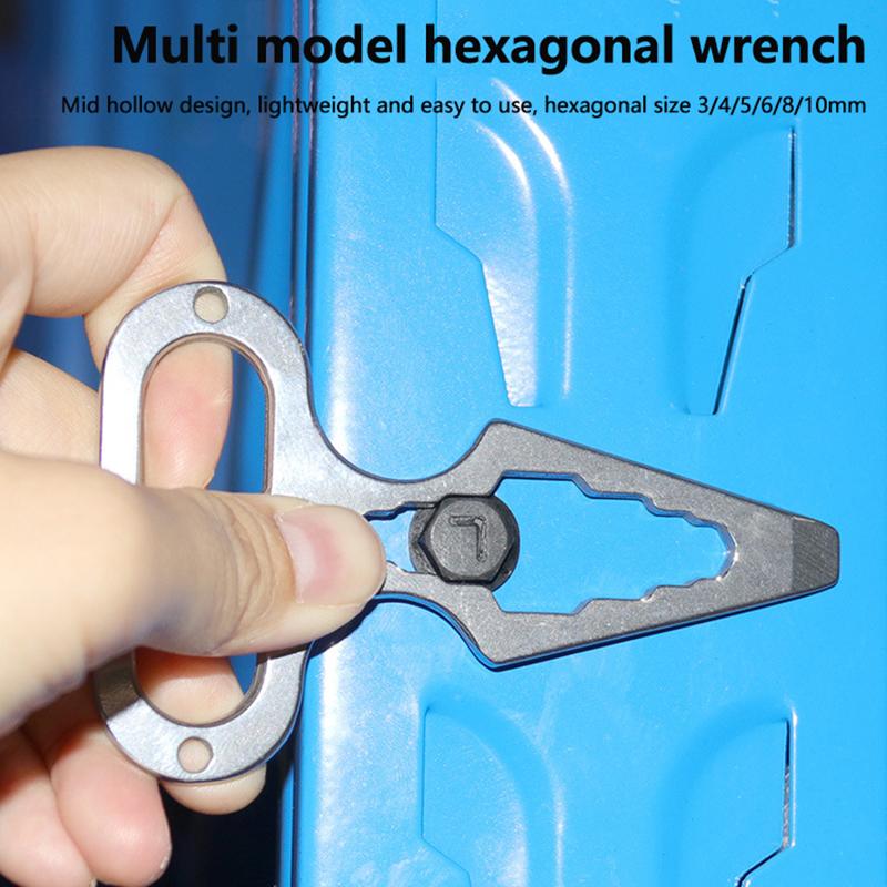 Outdoor Camping Supplies Stainless Steel Edc Spike Wrench Multifunctional Tool Portable Bottle Opener