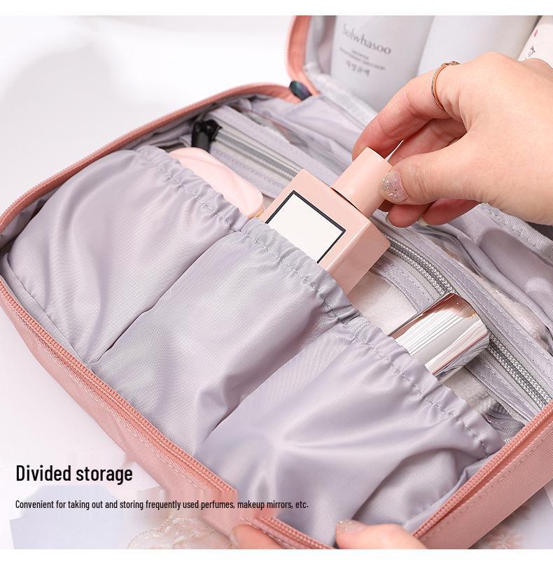 TOMILL Waterproof Travel Wash Bag with Wet/Dry Separation, Large Capacity, Portable Cosmetic & Shower Storage